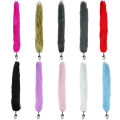 Анальна пробка з хвостом EGZO - Fox Tail Silver Plug Black, size S