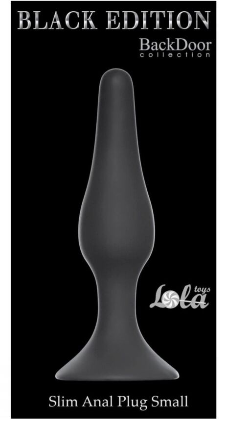 Анальный плаг Slim Anal Plug Small - Black, 57420701