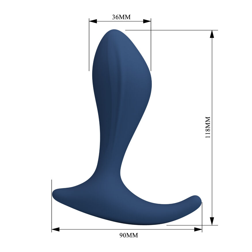 Массажер простаты MR.PLAY - Bill Silicone Prostate Massager, BI-040240-MR