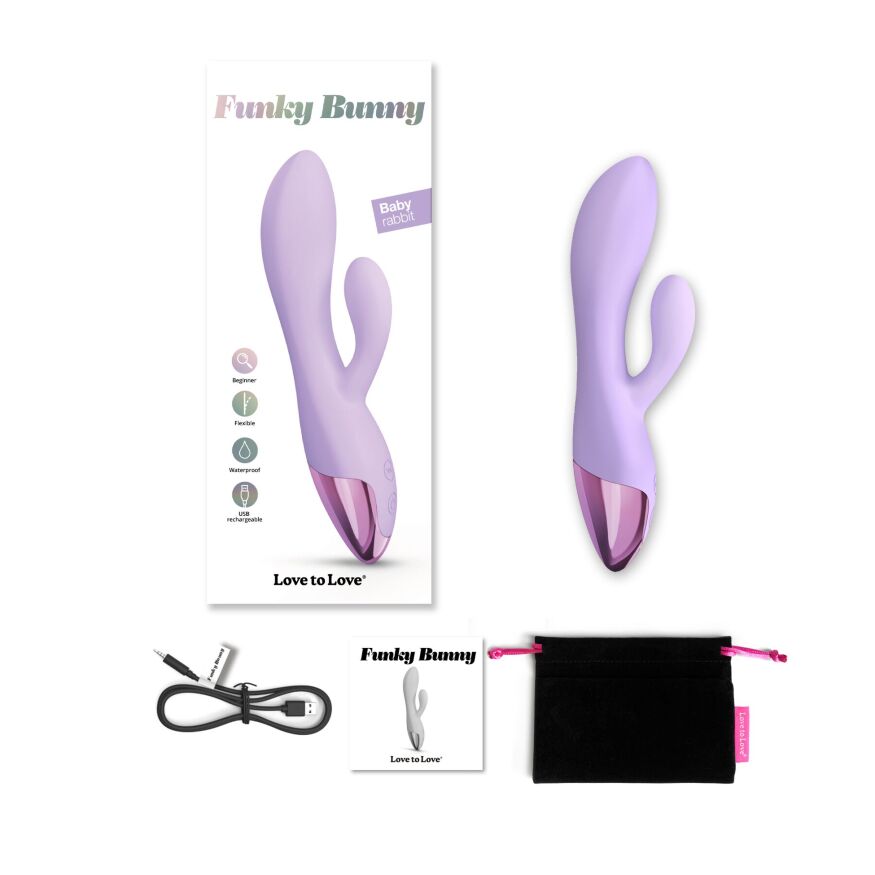 Вибратор-кролик Love To Love FUNKY BUNNY - VIVA MAUVE 10,3х3,7 см (сиреневый)