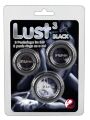 Набор эрекционных колец Lust цвет черный