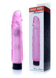 Реалистичный вибратор без мошонки - Juicy Jelly Multispeed Pink, 22 см