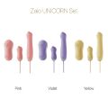 Набір 3в1 Zalo  -  UNICORN Set Violet, віброяйце, пульсатор, вакуумний стимулятор