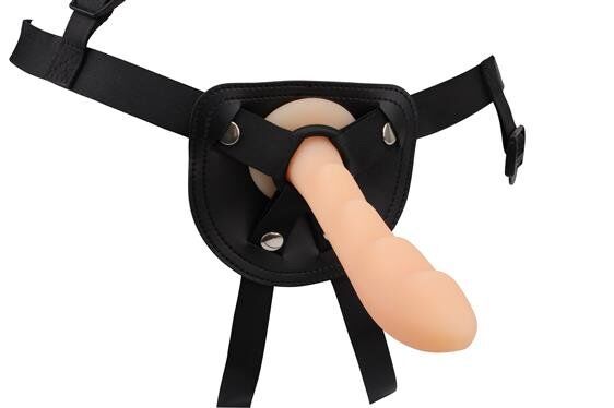 Страпон рельефный - RGB Cavelier Strap-On Flesh