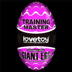 Мастурбатор - Traning Master Giant Egg Masturbator Purple