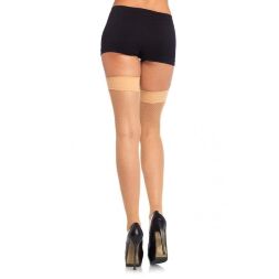 Панчохи капронові Leg Avenue Nylon Fishnet Thigh Highs O/S
