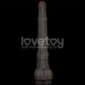 Великий Фалоімітатор - Dual Layered Bendable Silicone Cock XXL 16'' Black