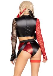 Эротический костюм Leg Avenue Crime Spree Sweetie Costume XS, топ, шорты