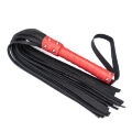 Флоггер из комбинированной кожи Flirty COMBO Leather - Black &amp; Red, BM-00031