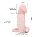 Насадка на член - Brave Man Vibrating Penis Sleeve Flesh
