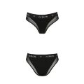 Трусики з прозорою вставкою Passion PS002 PANTIES M, black