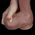 Великий фалоімітатор - LoveToy Dual-Layered Silicone Cock 10.5" Brown