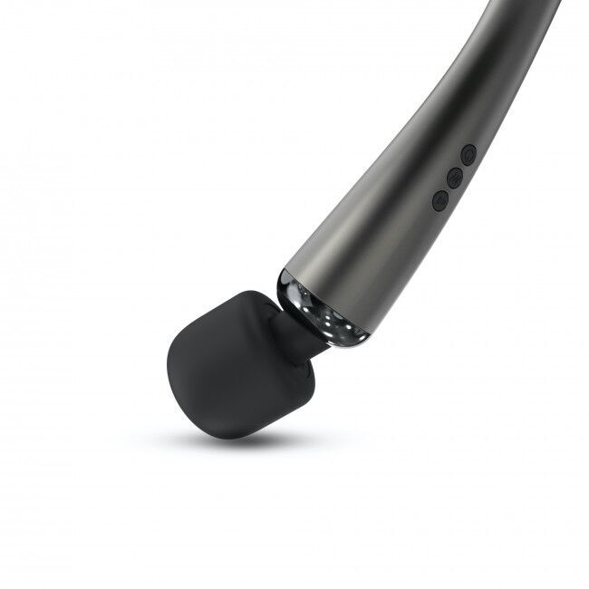 Мощный вибромассажер Dorcel MEGAWAND Chrome Silver  водонепроницаемый, перезаряжаемый, 160 режимов