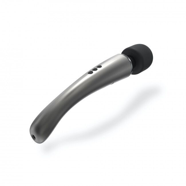 Мощный вибромассажер Dorcel MEGAWAND Chrome Silver  водонепроницаемый, перезаряжаемый, 160 режимов