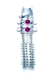 Насадка на член - Penis Sleeve Beaded Clear