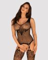 Эротический бодистокинг Obsessive G323, черный S/M/L