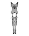 Эротический бодистокинг Obsessive G323, черный S/M/L