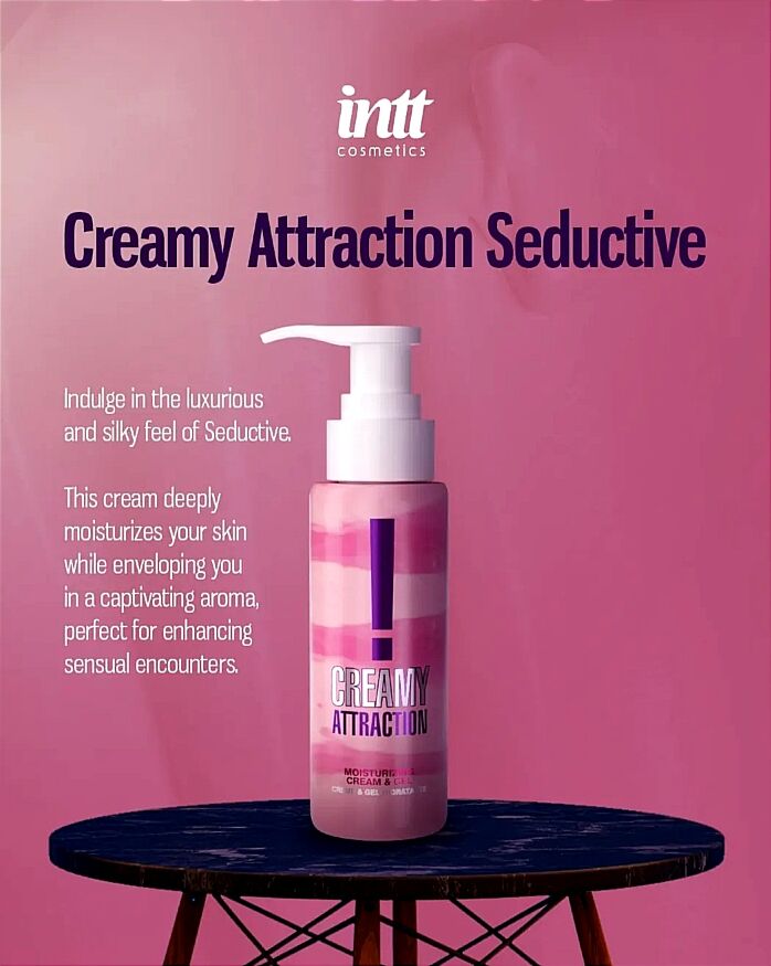 Крем-гель для тела с соблазнительным ароматом Intt Creamy Attraction Seduction! для поцелуев, 100 мл