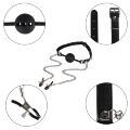 Набор БДСМ - Erospace Wild Play Mouth Gag With Nipple Clamps C15