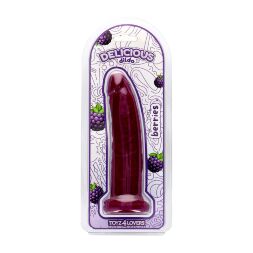 Фаллоимитатор с ароматом ежевики - Toyz4lovers Delicious Dildo Berries. 19,5 см
