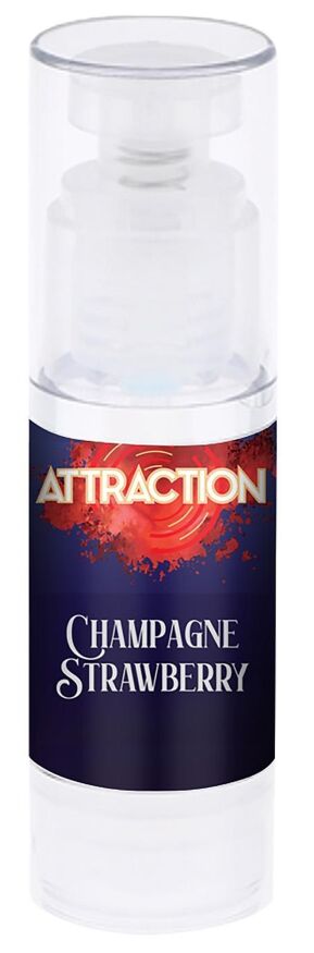 Оральний лубрикант на водній основі з ароматом шампанського та полуниці Mai - Attraction Flavored Kissable Lubrikant Champagne Strawberry, 50 ml