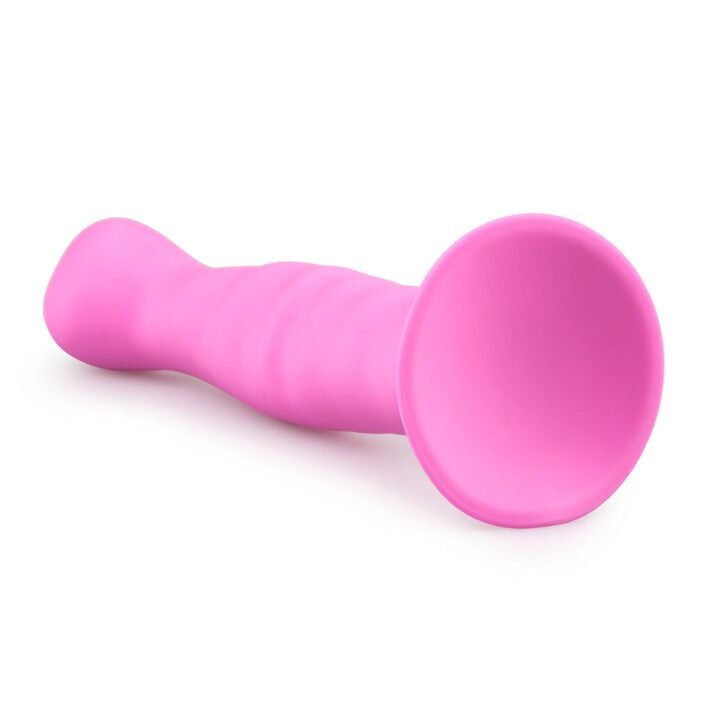 ET200PNK Фаллоимитатор на присоске Easytoys розовый, 14.2 х 2.8 см