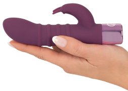 Вибратор с клиторальным стимулятором с 15 режимами вибрации Rabbit Vibe