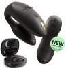Вибратор для пар We-Vibe Chorus Pro Satin Black с пультом и приложением, черный
