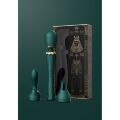 Вибратор микрофон с насадками Zalo Kyro Wand Turquoise Green