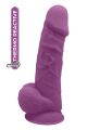 Фалоімітатор термопластичний з мошонкою Dream Toys Real Love на присосці, фіолетовий
