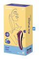 Вакуумный клиторальный стимулятор с вибрацией Satisfyer Dual Kiss wine red