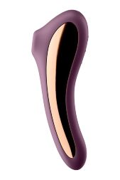 Вакуумный клиторальный стимулятор с вибрацией Satisfyer Dual Kiss wine red