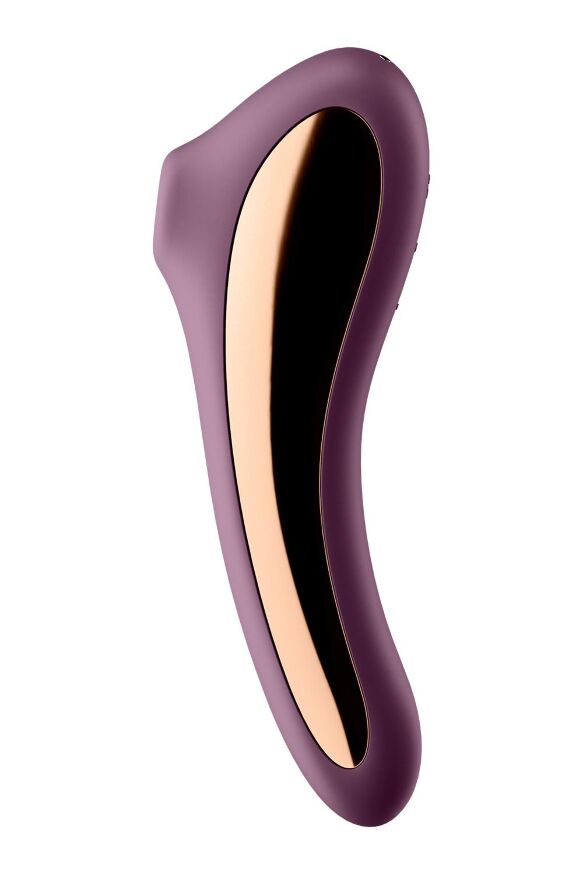 Вакуумный клиторальный стимулятор с вибрацией Satisfyer Dual Kiss wine red