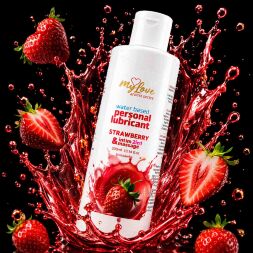 2в1 лубрикант та масажний гель - MyLove Aroma Series Intim&Massage Strawberry, 300 мл