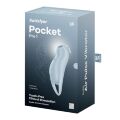 Ергономічний вакуумний стимулятор з вібрацією - Satisfyer Pocket Pro 1 Blue