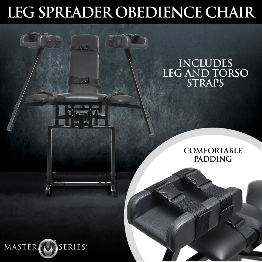 Секс-кровать/стул трансформер Stretching Bondagestoel - Zwart