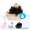 Вібратор качка для кліторальної стимуляції Big Teaze Toys Rub My Duckie золотиста