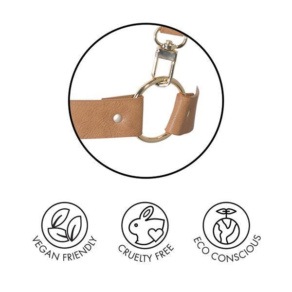 Наручники Bijoux Indiscrets MAZE - Wide Cuffs Brown, экокожа, стильные браслеты, подарочная упаковка