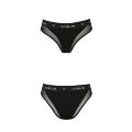 Трусики з прозорою вставкою Passion PS002 PANTIES S, black