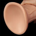Реалістичний фалоімітатор значного розміру King-Sized Realistic Curved Dildo 9.5" Flesh
