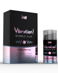 Жидкий вибратор – Intt Vibration! Bubble Gum, 15 мл