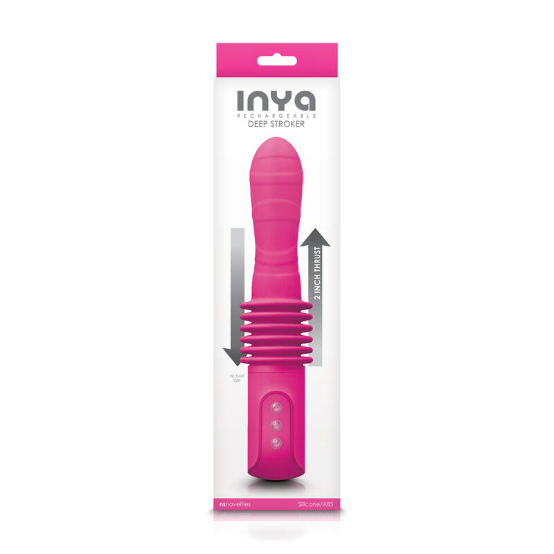 Вибратор с поступающими движениями INYA DEEP STROKER PINK