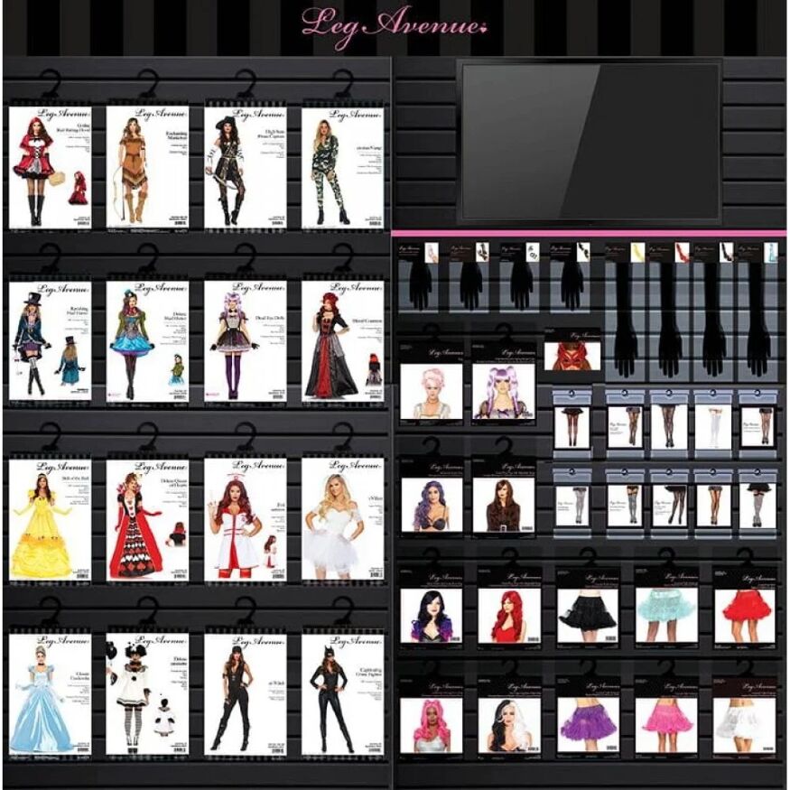 Комплект нижнего белья  для горничной Leg Avenue Roleplay Flirty French Maid Black/White