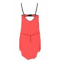 Пеньюар із відкритими грудьми CHERRY CHEMISE red S/M - Passion