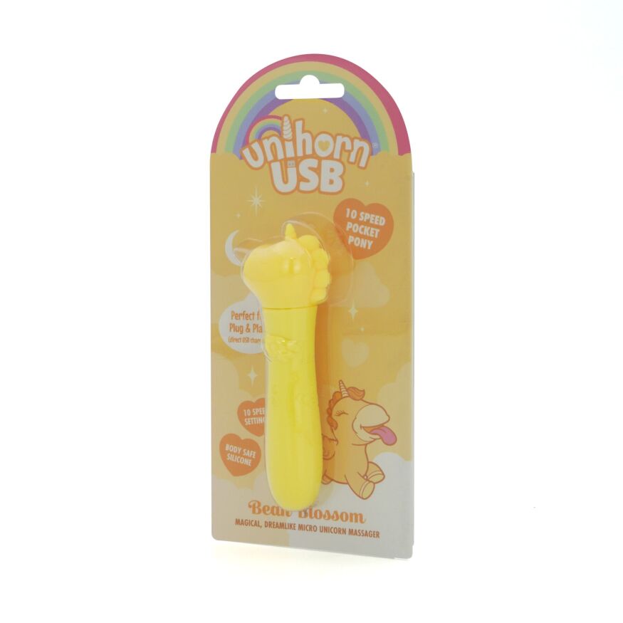 Вибратор-единорожка Unihorn USB Bullet - Bean Blossom, вибропуля, USB зарядка