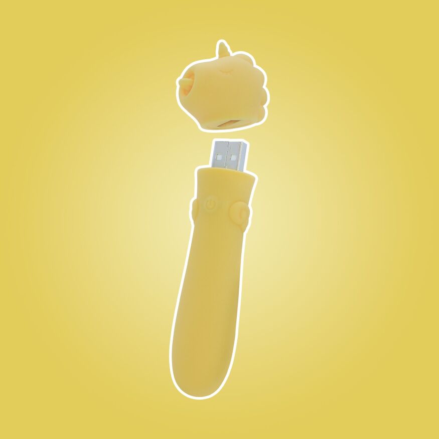 Вибратор-единорожка Unihorn USB Bullet - Bean Blossom, вибропуля, USB зарядка