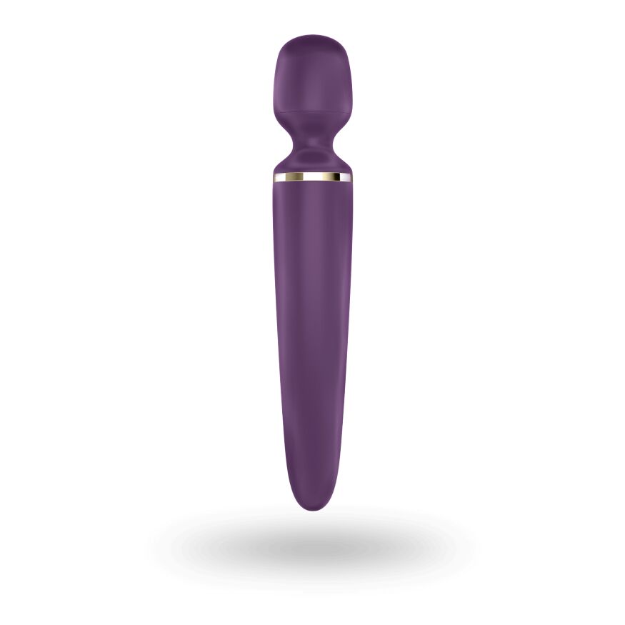 Вібромасажер Satisfyer Wand-er Woman (Purple/Gold) водонепроникний, потужний, розмір XXL