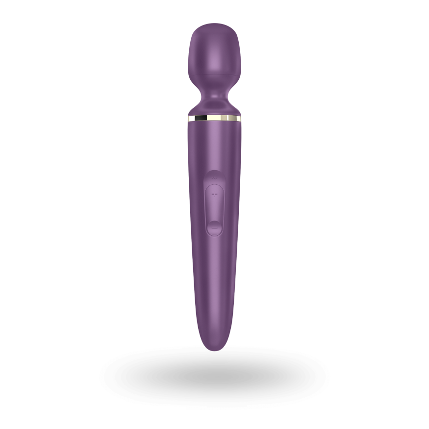 Вібромасажер Satisfyer Wand-er Woman (Purple/Gold) водонепроникний, потужний, розмір XXL