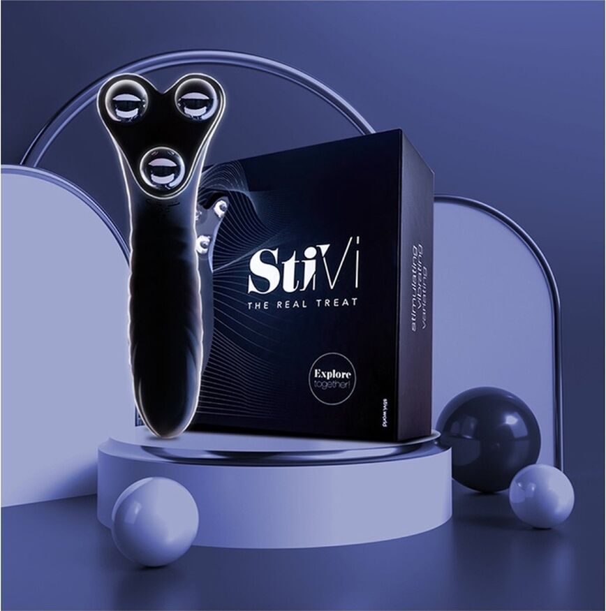 Вибратор для пар StiVi - The Real Threat Partner Vibrator - Black