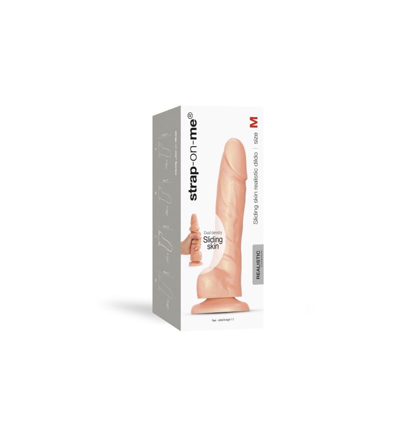 Фаллоимитатор Strap-On-Me SLIDING SKIN REALISTIC DILDO VANILLE - M